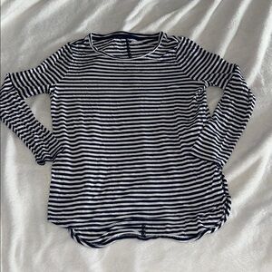 Striped Black and White Women's Top